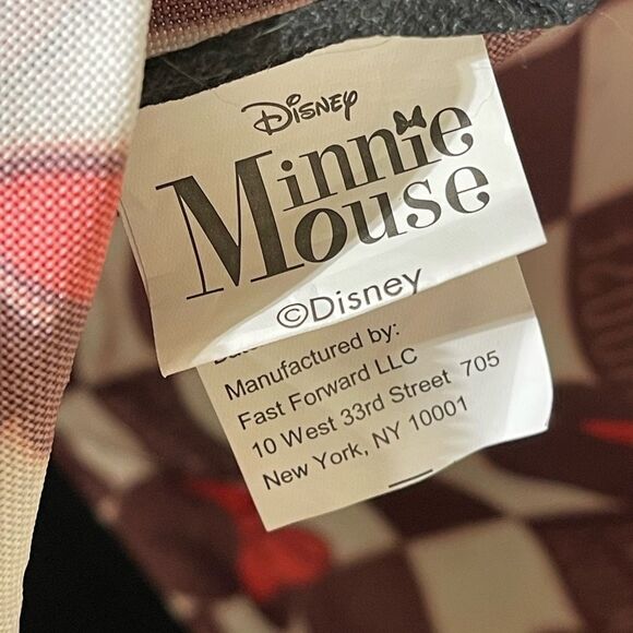 Disney Minnie Mouse Checkered Tote - Black, White, and Red - Picture 5 of 9